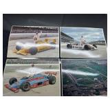 Vintage Indy 500 Car Postcards Featuring Indianapo