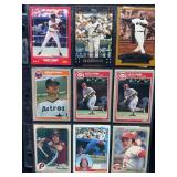 Baseball Trading Cards Featuring Various Players