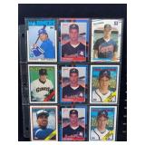 Baseball Cards Featuring Various Players and Teams