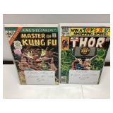 Marvel Comics: Master of Kung Fu and Thor Issues