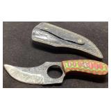 Handcrafted Knife with Decorative Handle and Toole