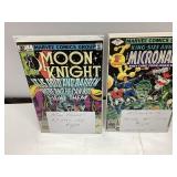 Two Marvel Comics: Moon Knight #11 (1981) and Micr