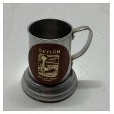Skylon Tower Souvenir Metal Mug on Stand, Approxim