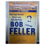 MLB Cleveland Indians Bob Feller Autographed Poste
