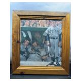 Norman Rockwell Chicago Cubs Baseball Framed Print