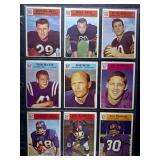 1966 NFL Football Cards Set Featuring Nine Players