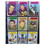1966 NFL Football Cards Featuring Various Players