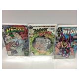Three DC Comics: Mister Miracle, Hawk and Dove, Pr