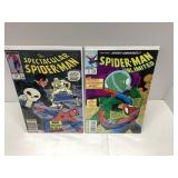 Two Spider-Man Comic Books Featuring Marvel Storie