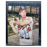 Milwaukee Braves Eddie Mathews Autographed 8x10 Ph
