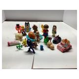 Figures Lot Featuring Various Characters and Toys