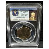 2007-D PCGS MS65 John Adams Presidential Dollar Co