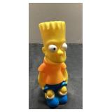 Bart Simpson Plastic Coin Bank, Approximately 6 In
