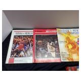 Three NCAA Basketball Game Programs from Various Y
