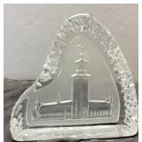 Orrefors Crystal Stockholm City Hall Paperweight