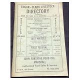 Edgar-Clark Livestock Directory with Statistics an