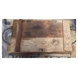 Wooden Ammunition Crate With Tools and Rope Handle