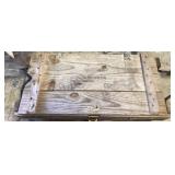 Military-Style Wooden Ammunition Crate with Tools
