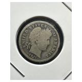 1911 United States Barber Dime in Circulated Condi