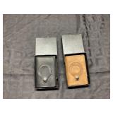 Two Leather RFID Wallets in Black and Brown
