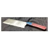 Custom Cleaver with Steel Blade and Wooden Handle