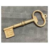 Metal Key-Shaped Ornament, Approximately 5 Inches