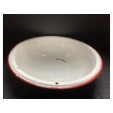 Vintage Enamel Wash Basin, Approximately 12 1/2 In