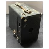 Eastman Kodak Box Camera in Black Leatherette Case