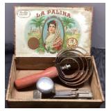 La Palina Wooden Cigar Box with Pilot Stapler and