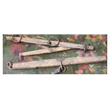 Three Wooden and Metal Horse Yokes