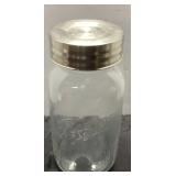 Ball Mason Jar with Metal Lid, Clear Glass, Quart