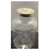 Glass Beverage Dispenser with Metal Lid and Spigot