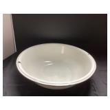 Vintage Enamel Wash Basin, Approximately 12 Inches
