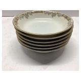 6 Limoges France Berry Bowls, 5 Inches Each