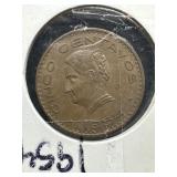 1951 Mexican Cinco Centavos Coin in Protective Hol