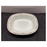 Limoges Porcelain Bowl with Decorative Floral Bord