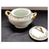 Limoges Sugar Bowl with Lid, 3 Inches Tall x 6 Inc