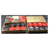 Vintage Crown and Whitman Checkers in Original Box