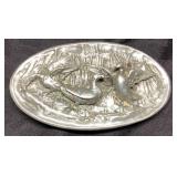 1976 Bergamot Brass Works Pewter Belt Buckle with