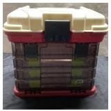 Compact Storage Box With Drawers, Approximately 10