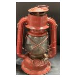 Dietz Comet Red Kerosene Lantern, Approximately 8