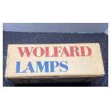 Wolfard Glass Oil Lamp with Original Box and Acces