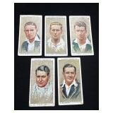 5 John Player & Sons 1934 Cricketers Cigarette Car