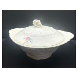Pope-Gosser China Rose Point 42 Covered Tureen wit
