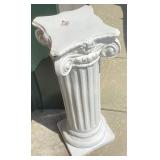 White Decorative Column Pedestal, 14 x 30 Inches