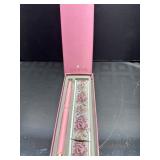 Sheaffer Pink Fountain Pen with Matching Floral Em