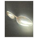 Sterling Baby Spoon Weighing 19 Grams with Decorat
