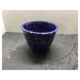 Blue Spatterware Pottery Bowl by C. D. P. Co., 187