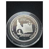 1984 Hecla Mining Company Silver Round - One Troy