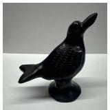 Mexican Black Clay Bird Whistle